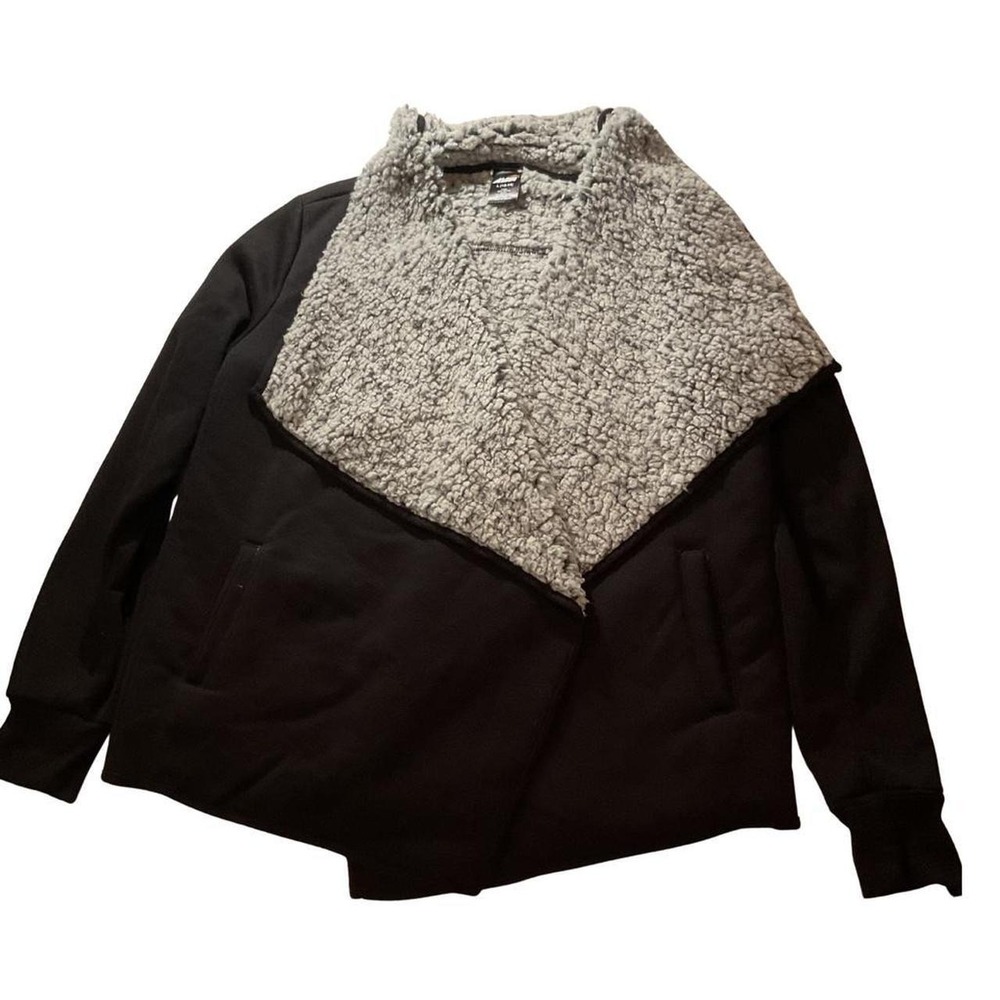 Avia Sherpa Lined Black Asymmetrical Jacket (L)